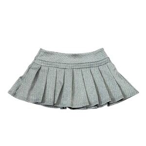Free Haven Gray Pinstripe Pleated‎ Skort Super Soft Stretch Size Medium NWT